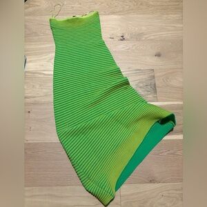 Anthropologie The Wolf Gang size S green striped tube dress